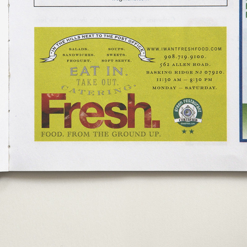 Fresh magazine ad 1